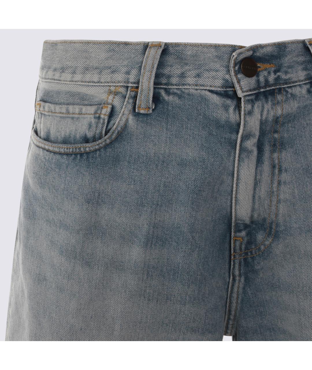 CARHARTT WIP Синие хлопковые шорты, фото 3