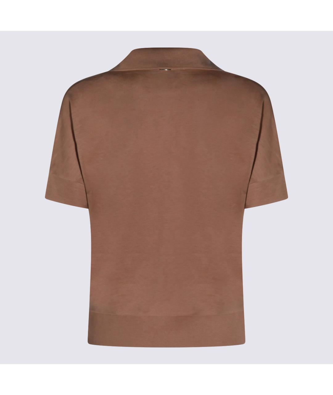 HERNO Коричневая футболка, фото 2