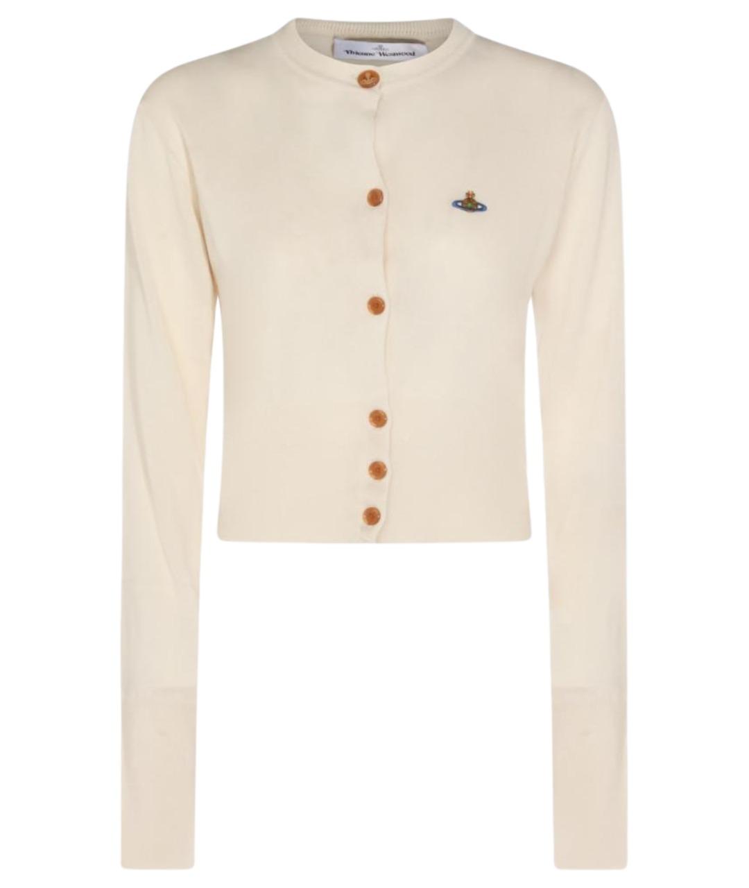 VIVIENNE WESTWOOD Бежевый хлопковый кардиган, фото 1