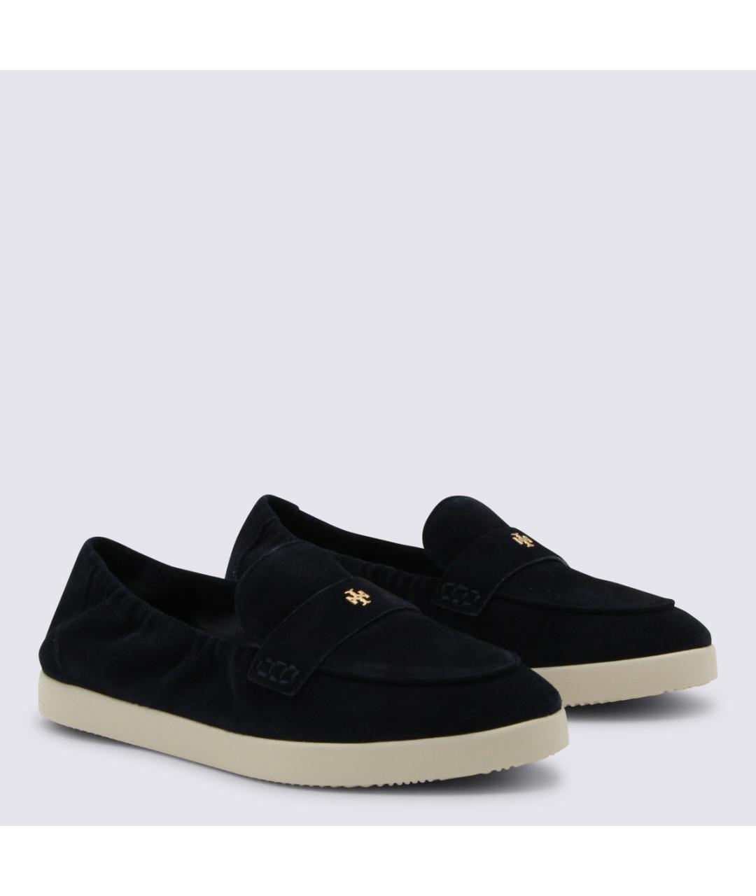 TORY BURCH Темно-синие замшевые лоферы, фото 2