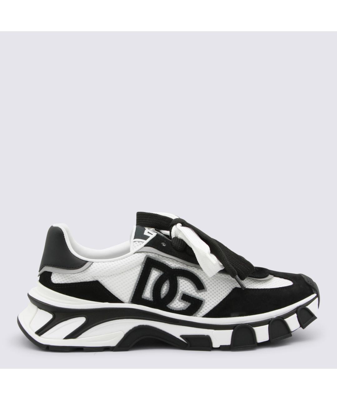 DOLCE&GABBANA Мульти текстильные низкие кроссовки / кеды, фото 5