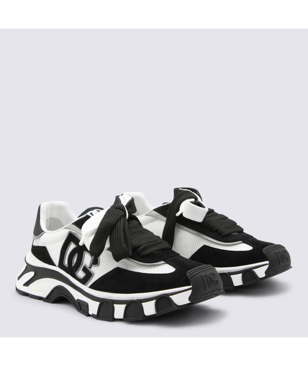 DOLCE&GABBANA Мульти текстильные низкие кроссовки / кеды, фото 2