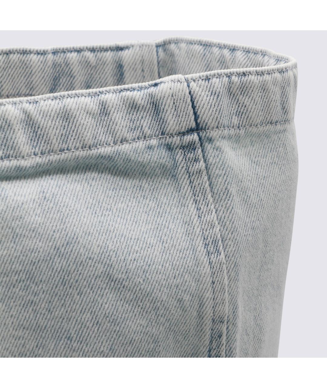 ANINE BING Голубая хлопковая сумка тоут, фото 4