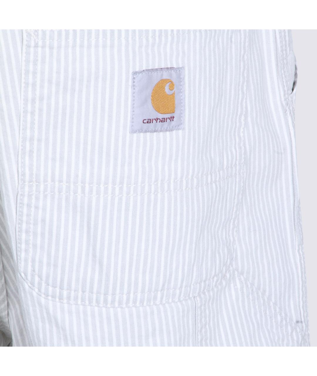 CARHARTT WIP Белые хлопковые повседневные брюки, фото 4