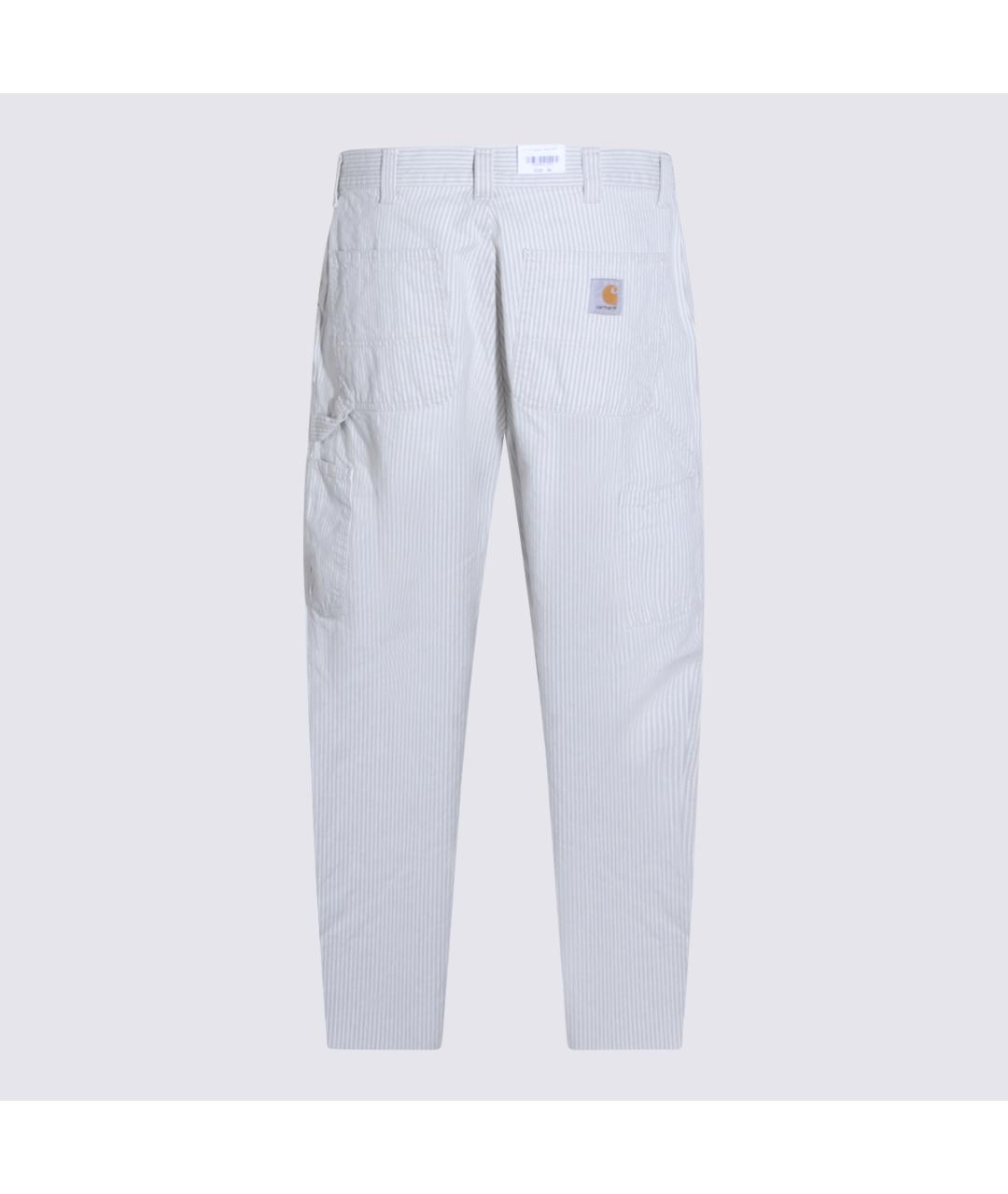 CARHARTT WIP Белые хлопковые повседневные брюки, фото 2