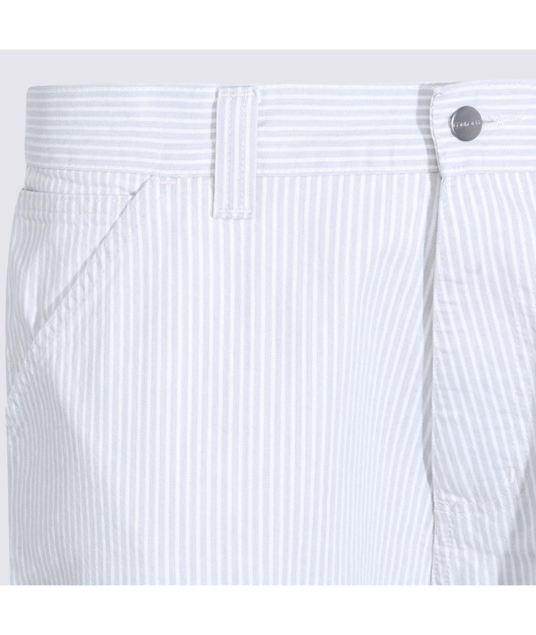 CARHARTT WIP Белые хлопковые повседневные брюки, фото 3