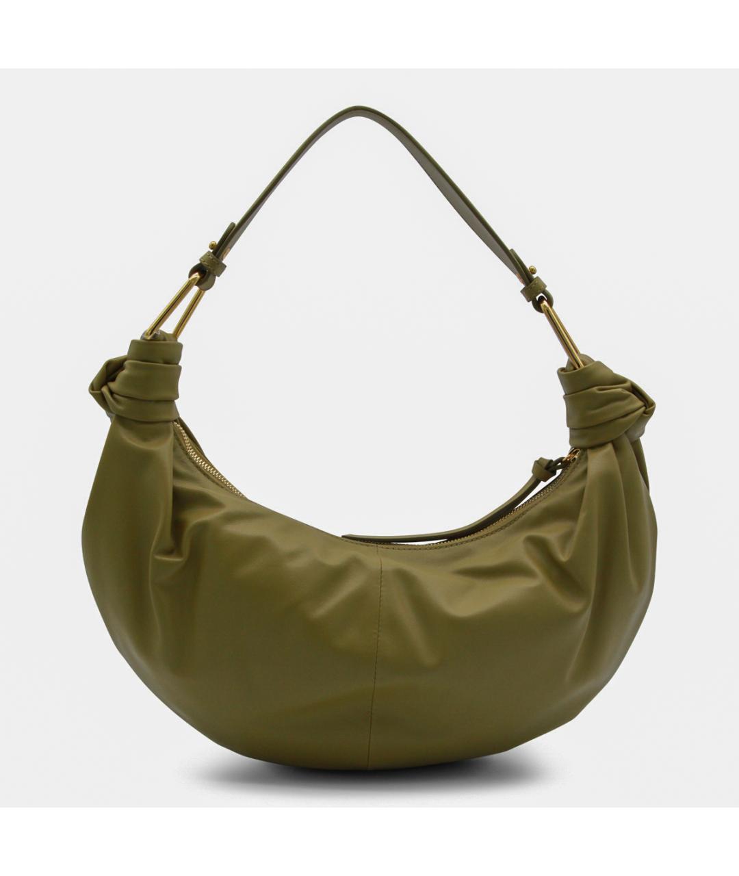 COCCINELLE Зеленая кожаная сумка через плечо, фото 3