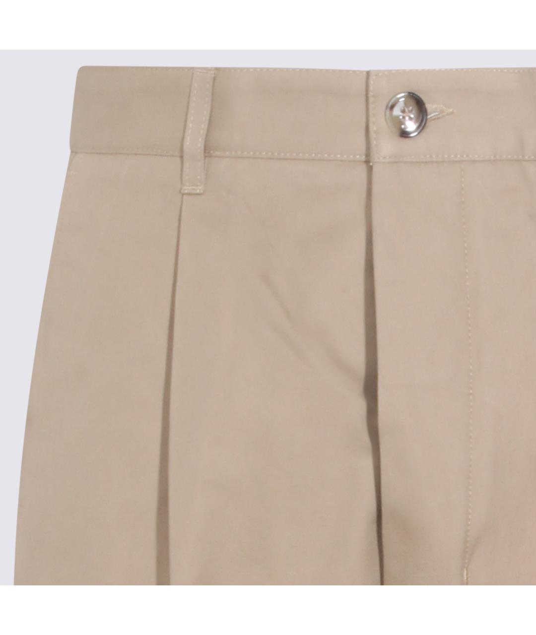 Ami Paris Бежевые хлопковые повседневные брюки, фото 3