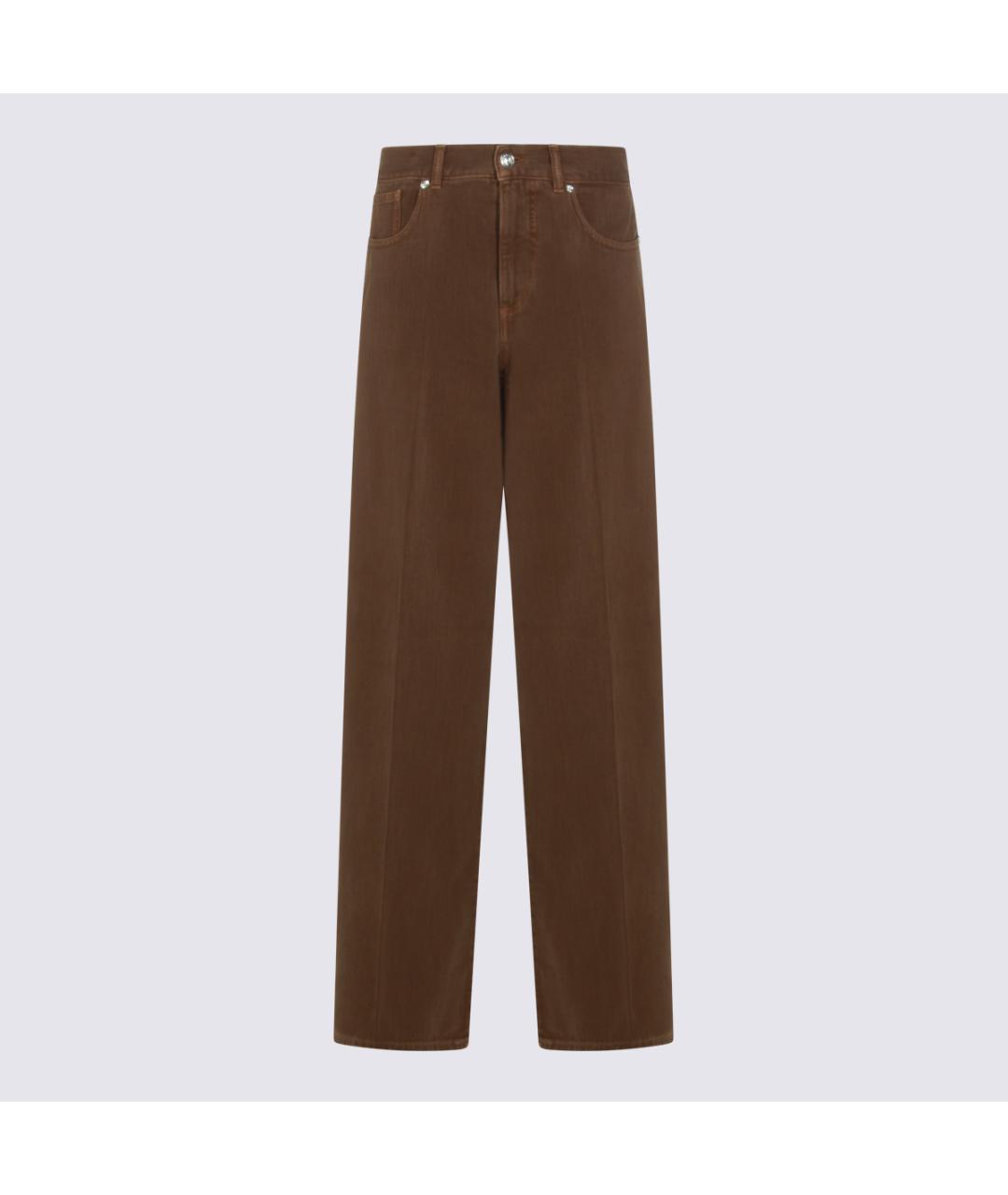 NINE IN THE MORNING Коричневые прямые джинсы, фото 5