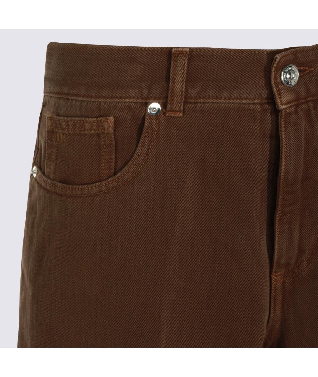 NINE IN THE MORNING Коричневые прямые джинсы, фото 3