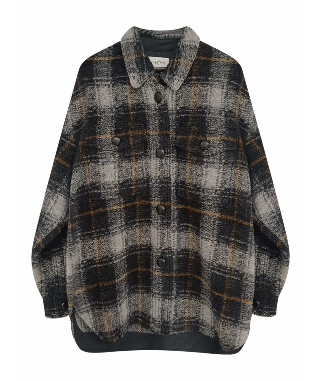 ISABEL MARANT Черное шерстяное пальто, фото 1