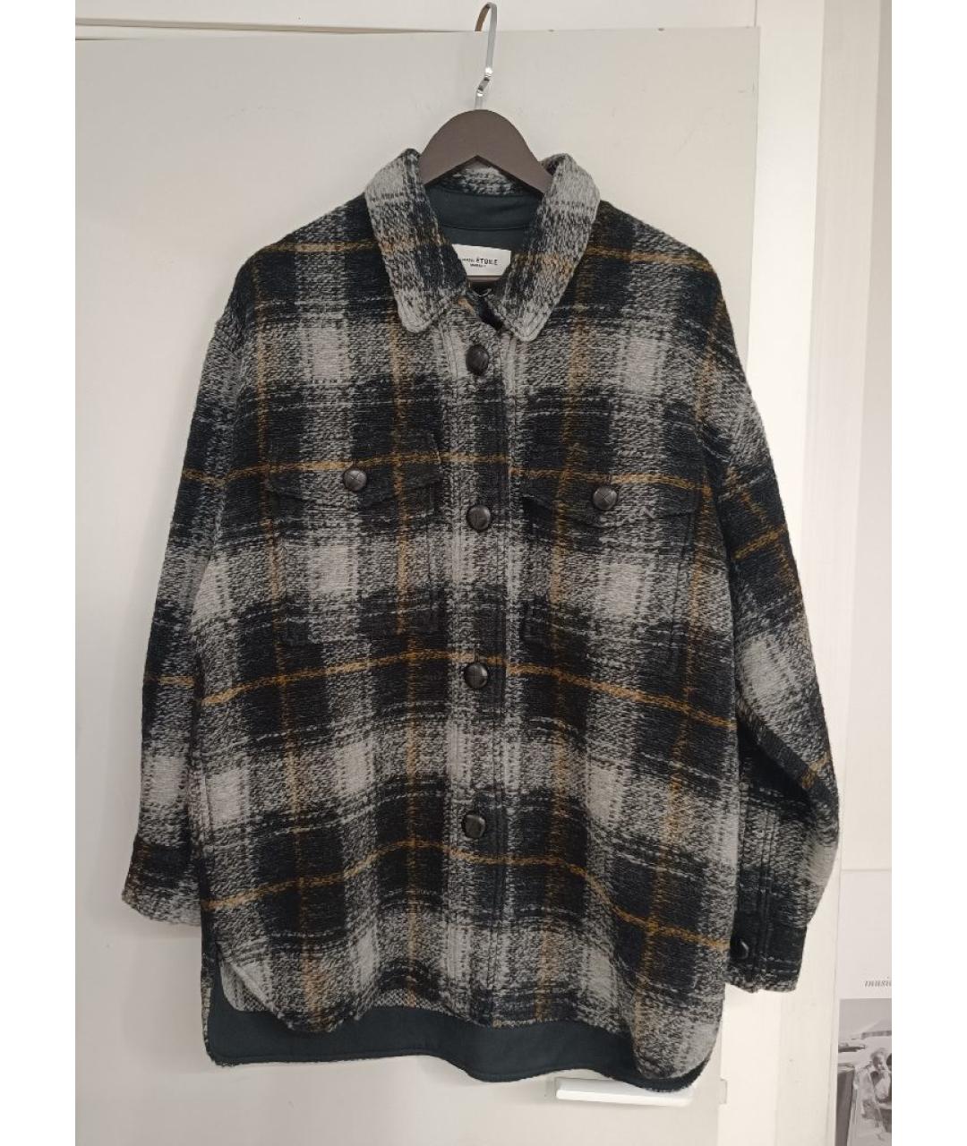 ISABEL MARANT Черное шерстяное пальто, фото 7