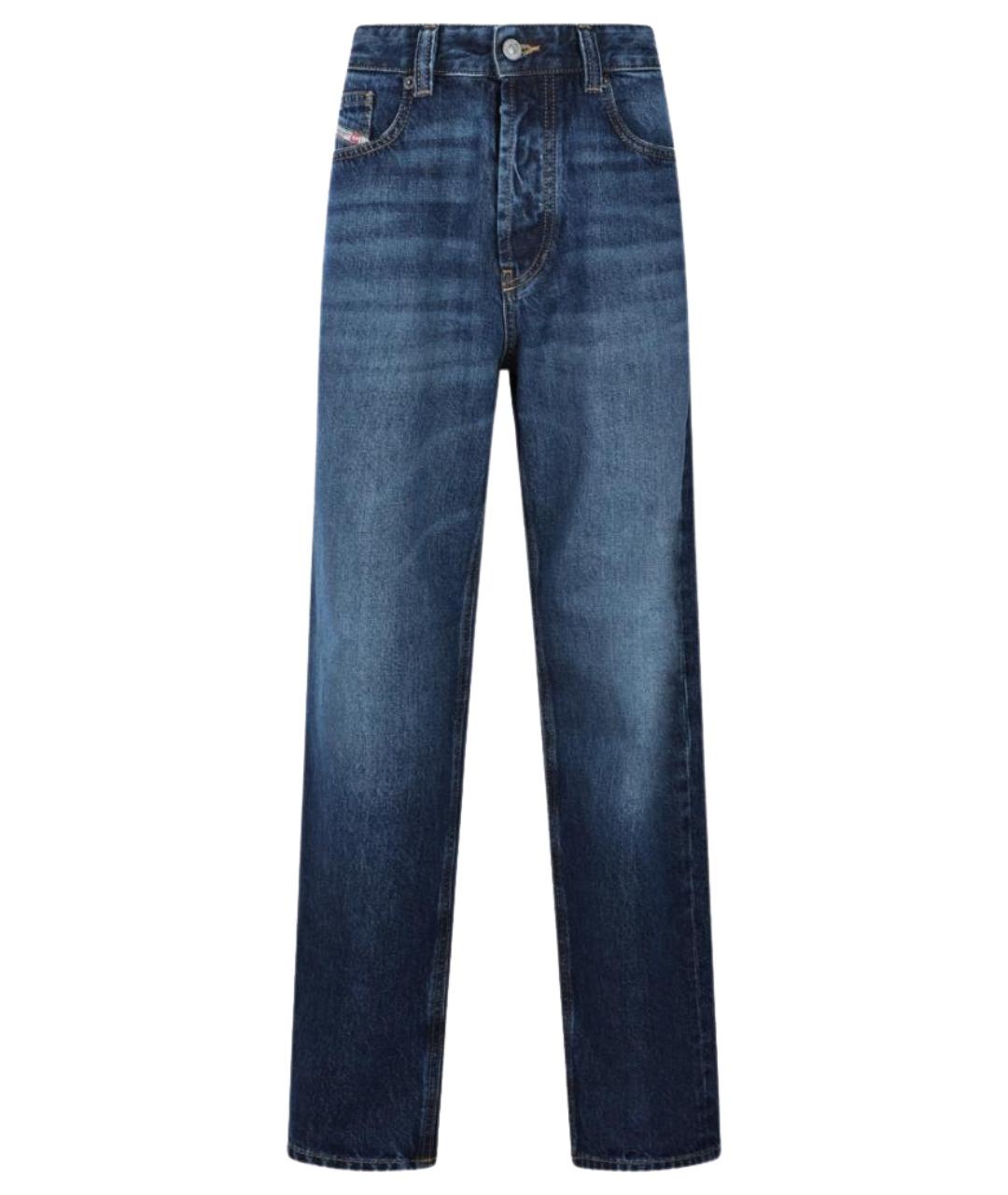 DIESEL Синие хлопковые прямые джинсы, фото 1