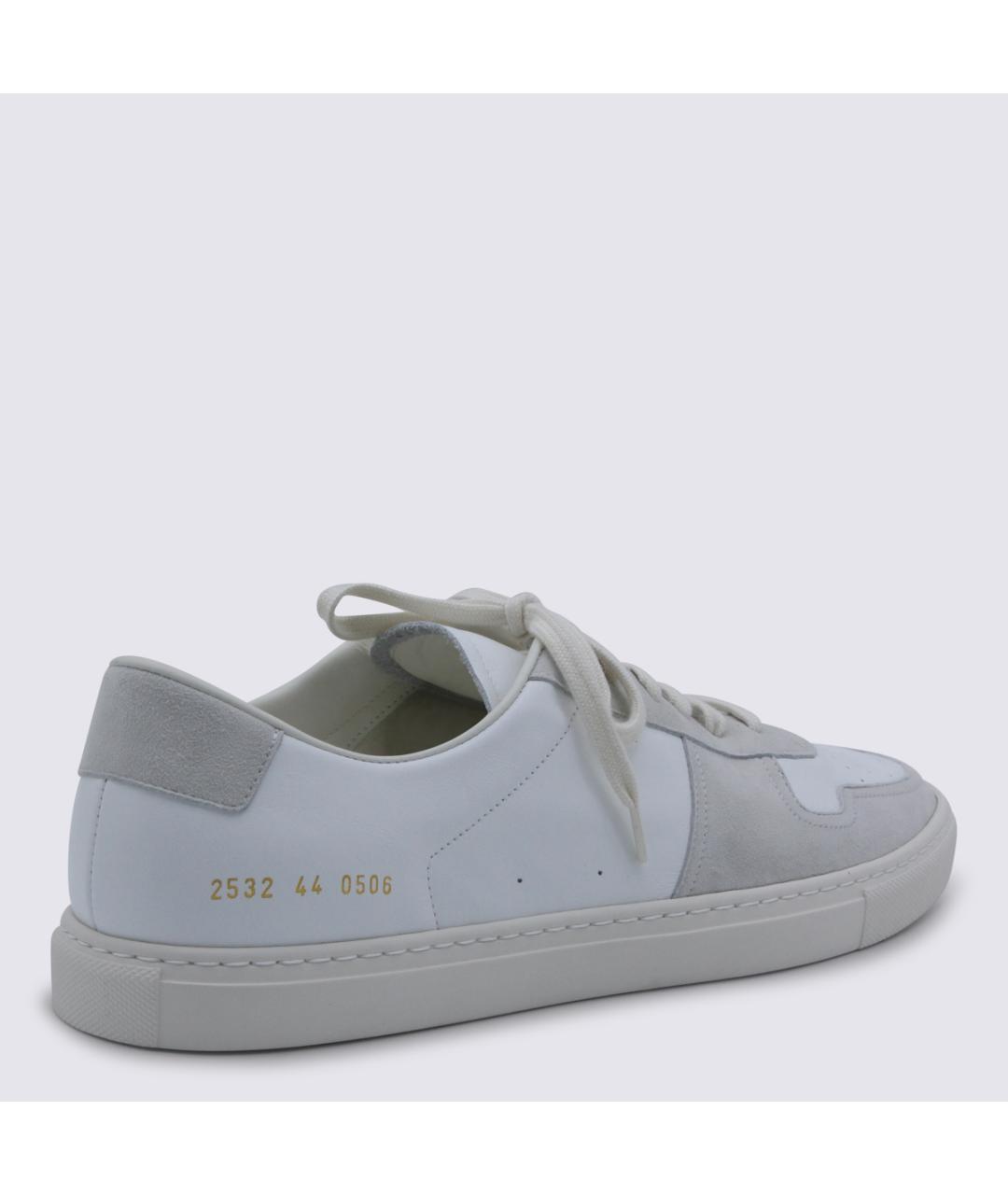 COMMON PROJECTS Белые кожаные низкие кроссовки / кеды, фото 3