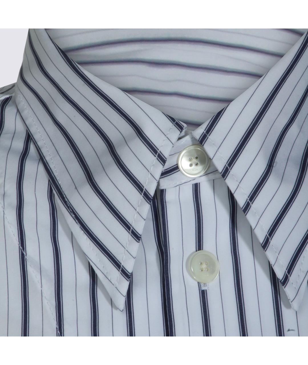 Ami Paris Белая хлопковая кэжуал рубашка, фото 4