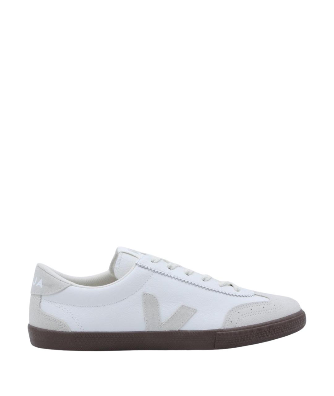 VEJA Белые кожаные низкие кроссовки / кеды, фото 1