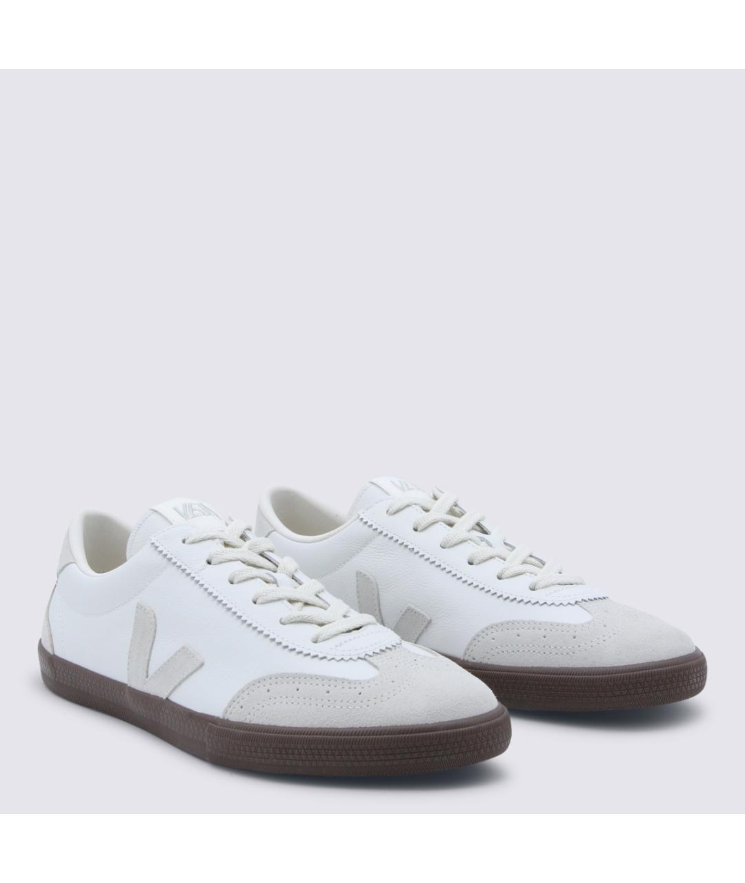 VEJA Белые кожаные низкие кроссовки / кеды, фото 2