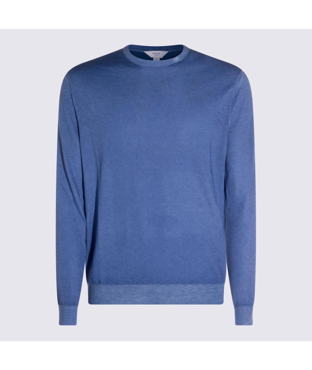 MALO Синий кашемировый джемпер / свитер, фото 5
