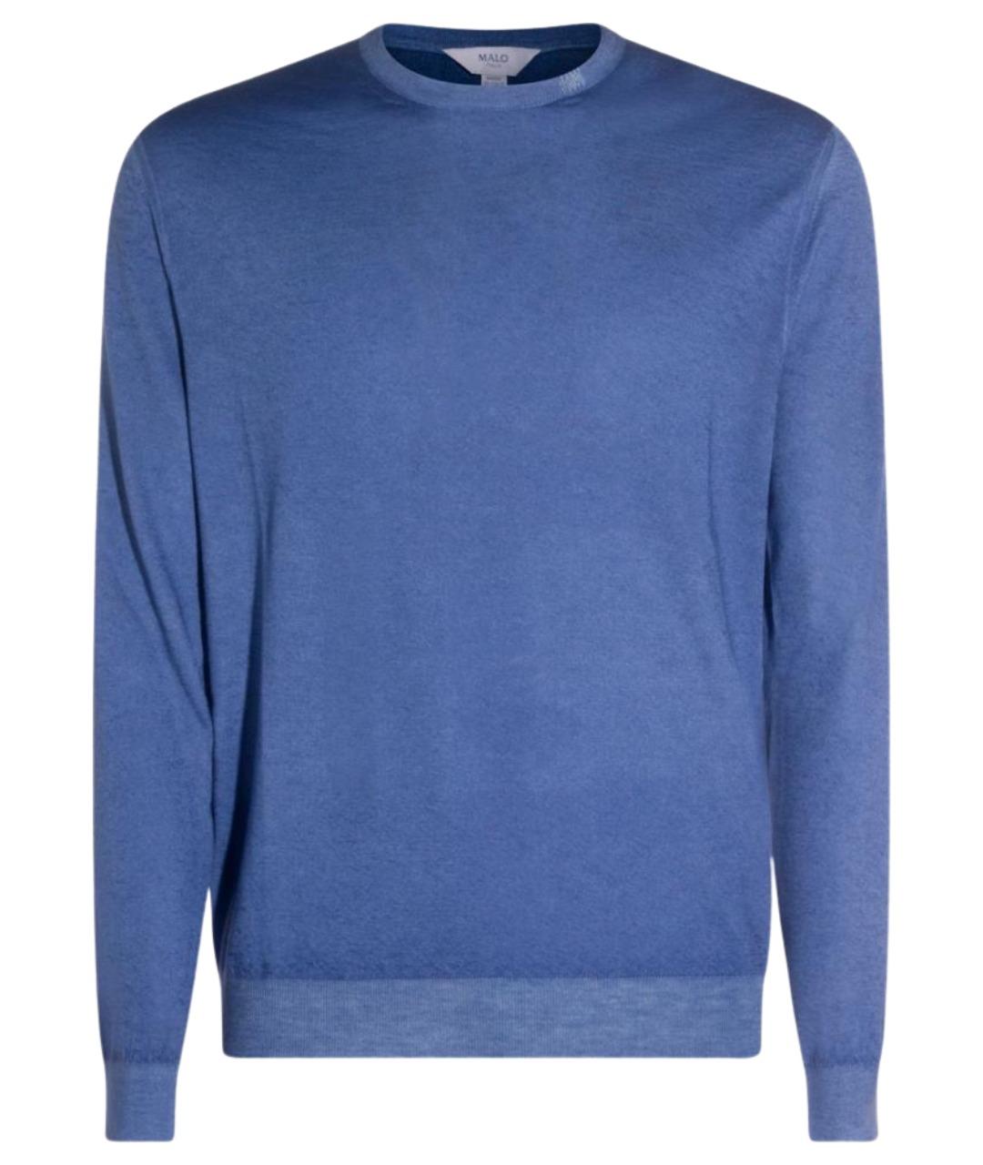 MALO Синий кашемировый джемпер / свитер, фото 1