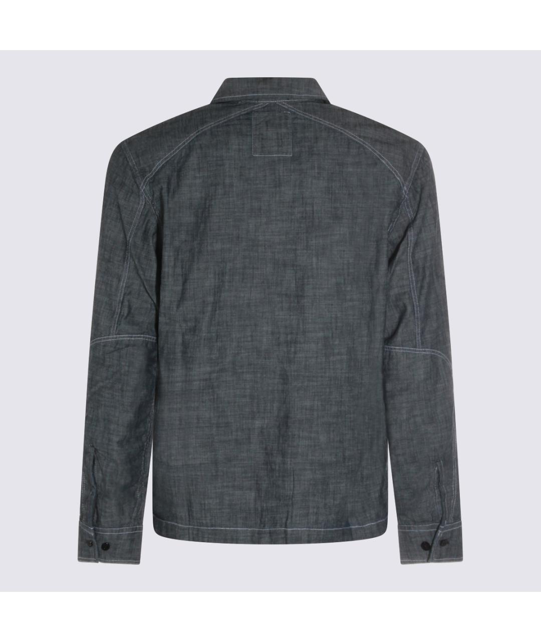 CP COMPANY Синяя хлопковая кэжуал рубашка, фото 2