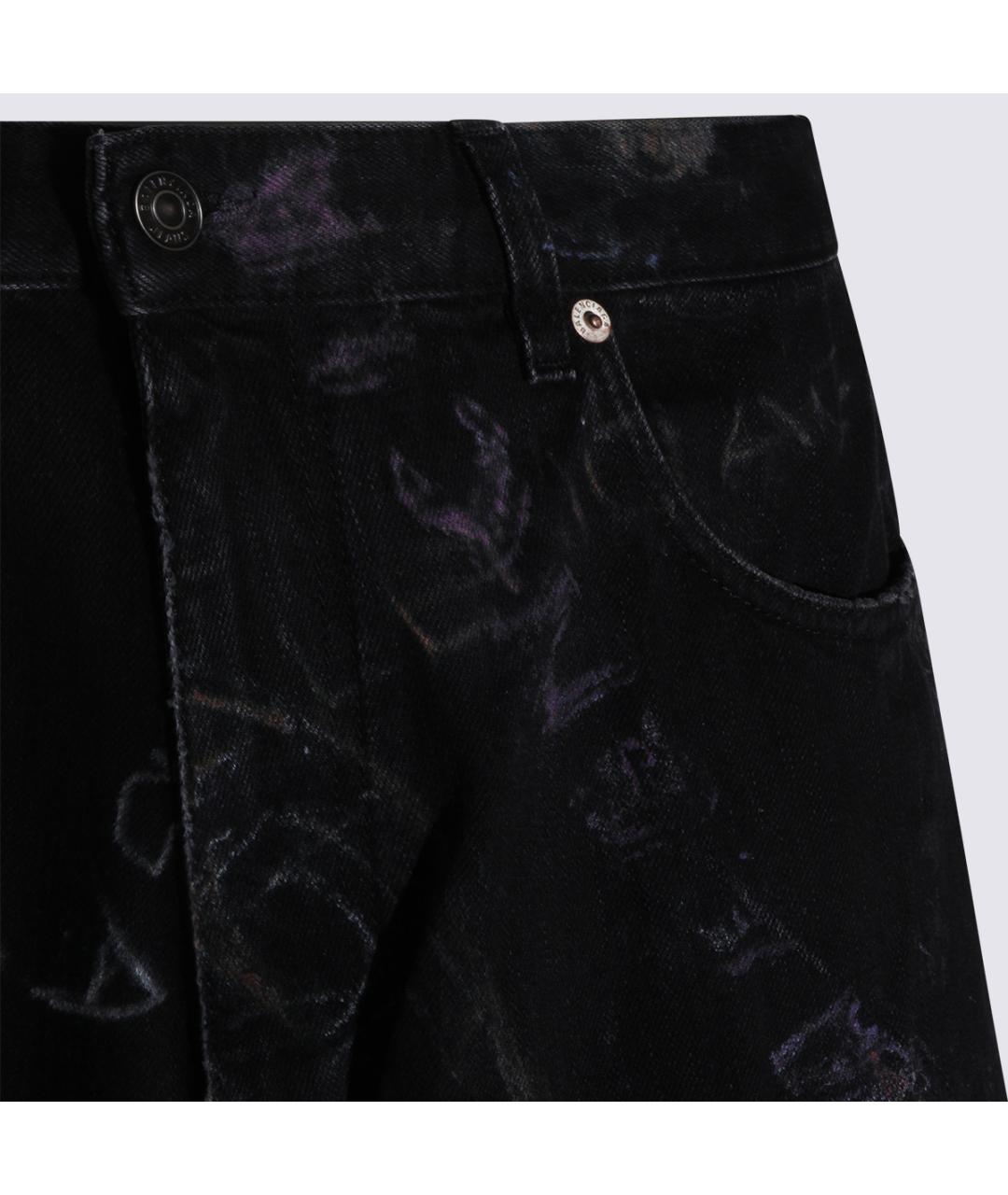 BALENCIAGA Черные хлопковые прямые джинсы, фото 3