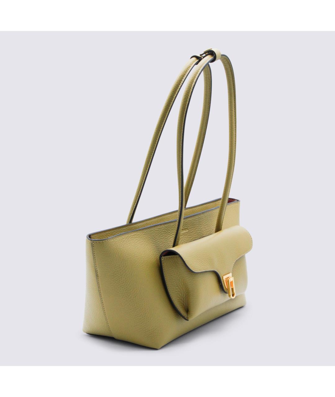 COCCINELLE Зеленая кожаная сумка через плечо, фото 2