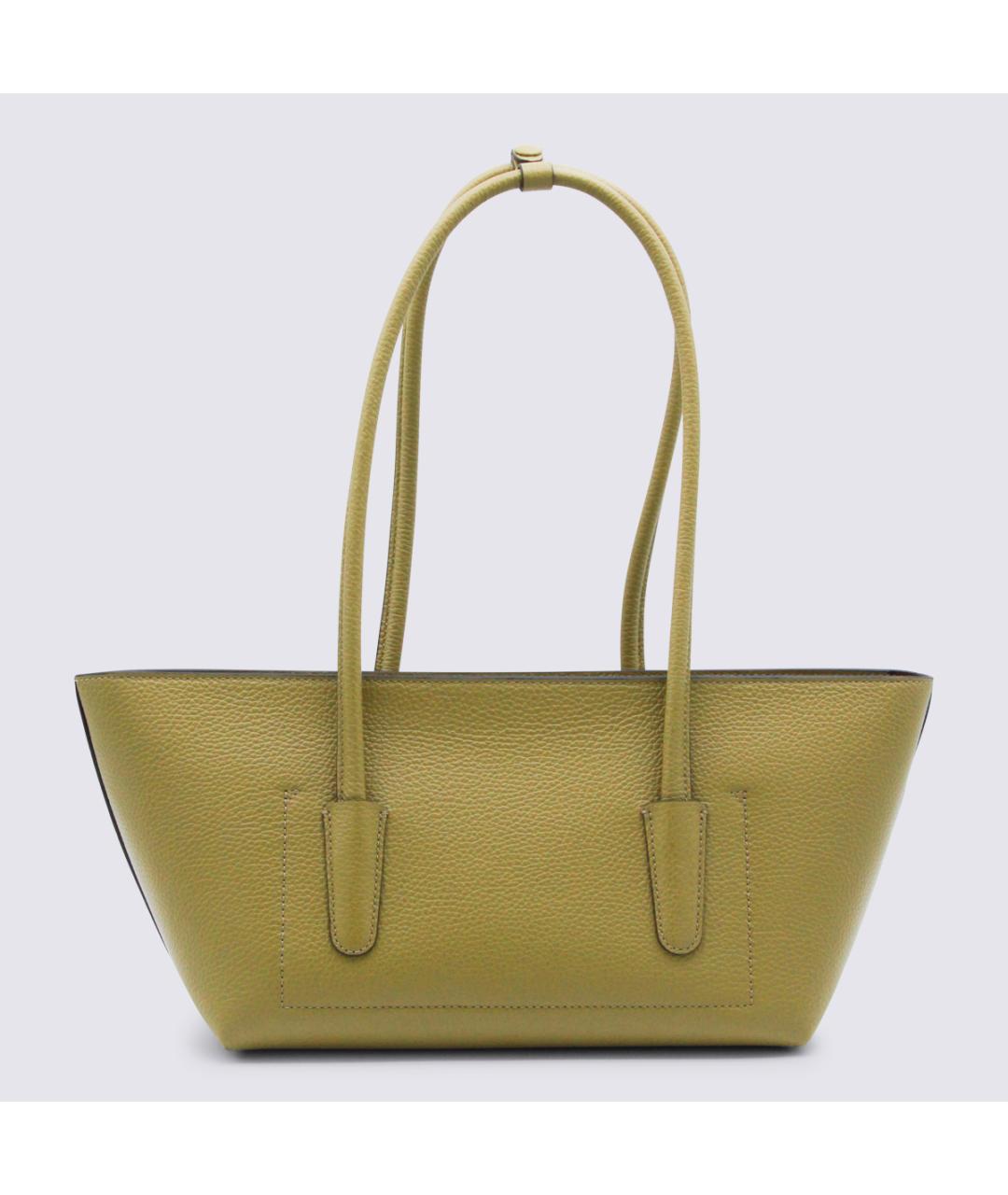 COCCINELLE Зеленая кожаная сумка через плечо, фото 3