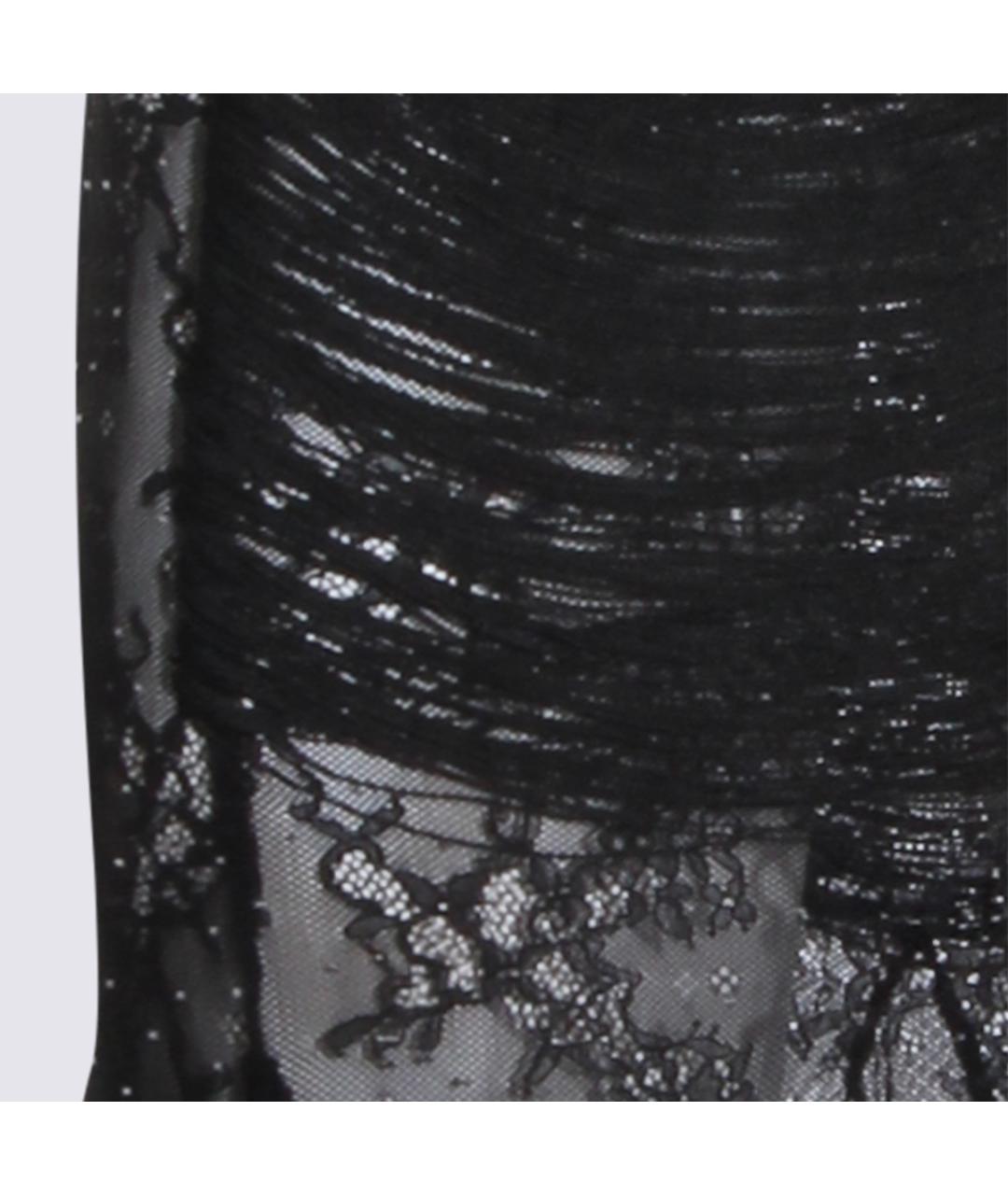 NISSA Черное полиамидовое вечернее платье, фото 4