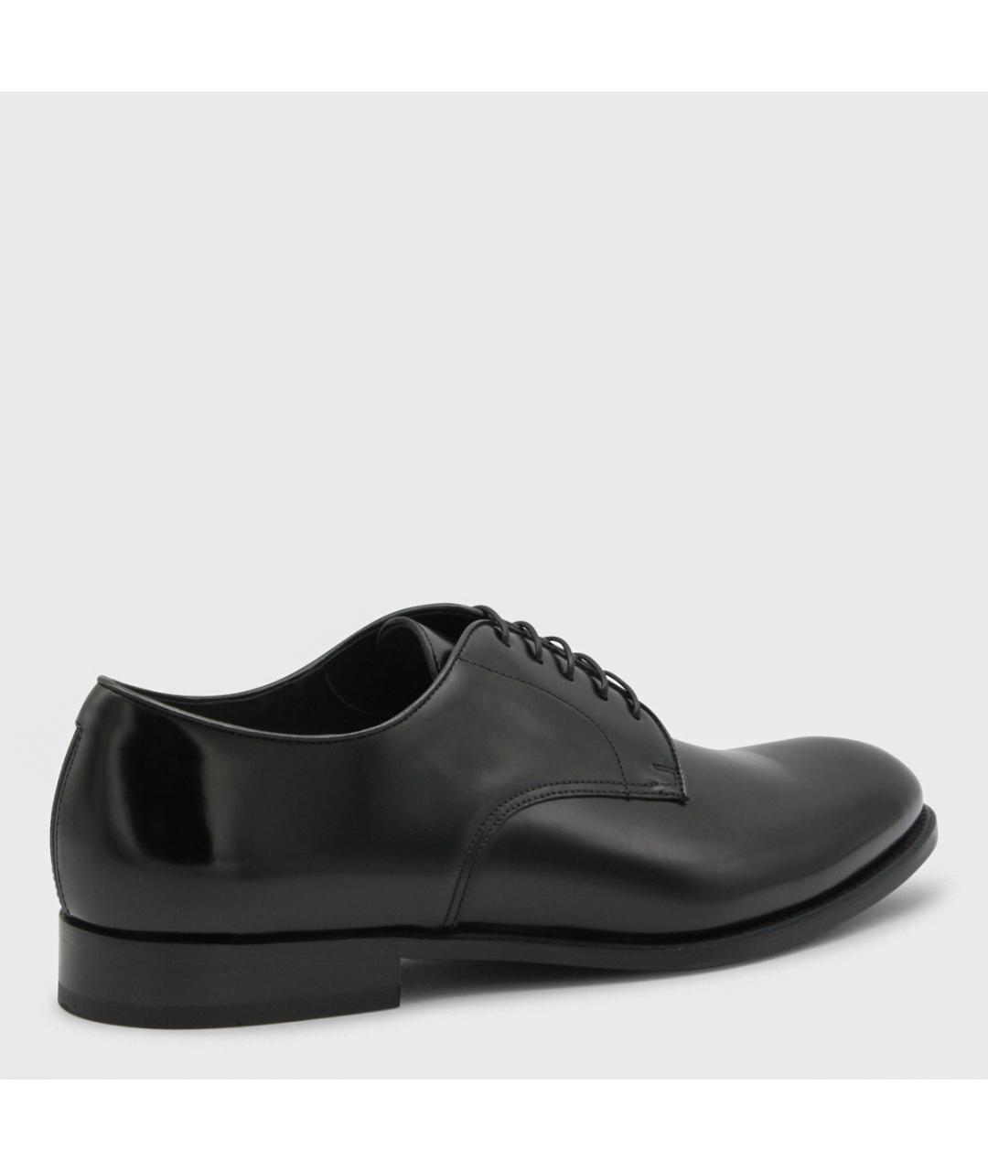 DOUCAL'S Черные кожаные низкие ботинки, фото 3