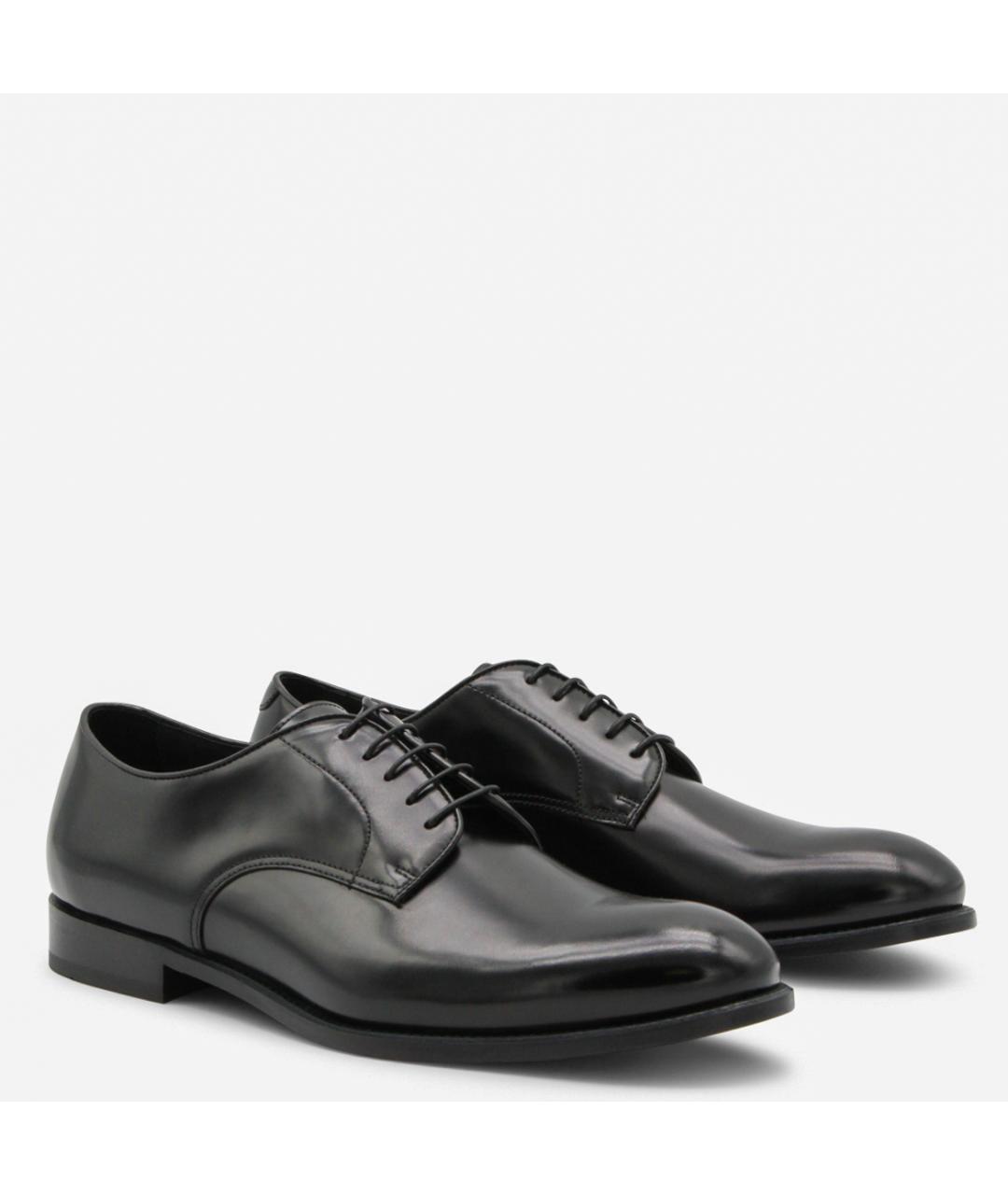 DOUCAL'S Черные кожаные низкие ботинки, фото 2