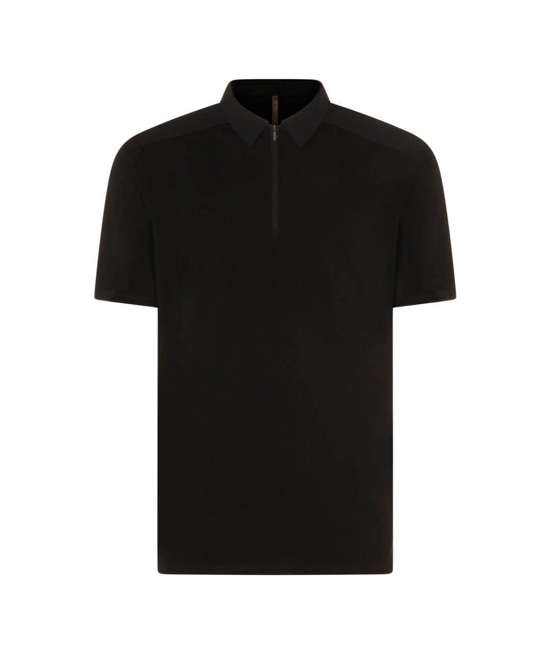 ARCTERYX Черное поло с коротким рукавом, фото 1