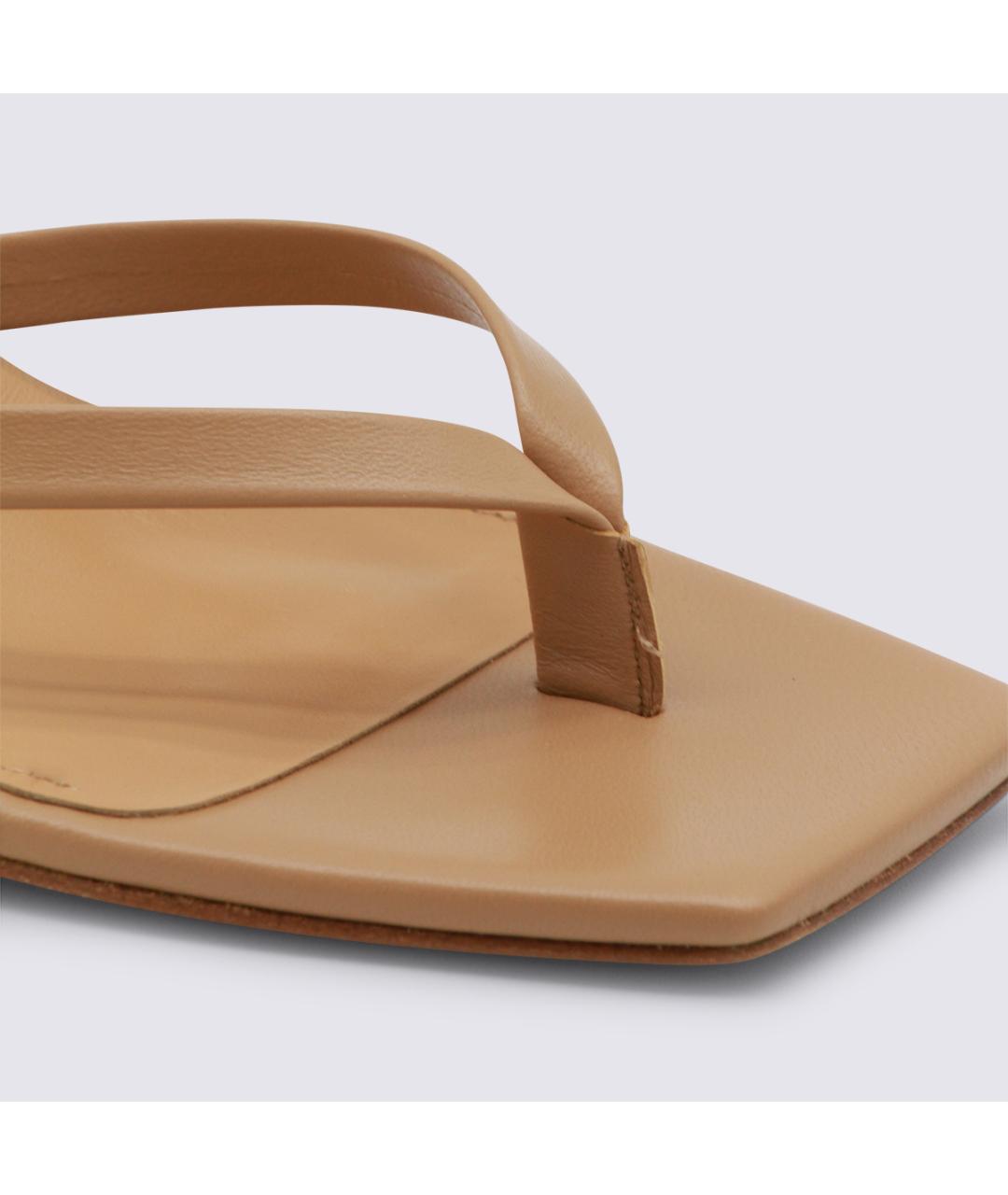 AEYDE Бежевые кожаные мюли, фото 4