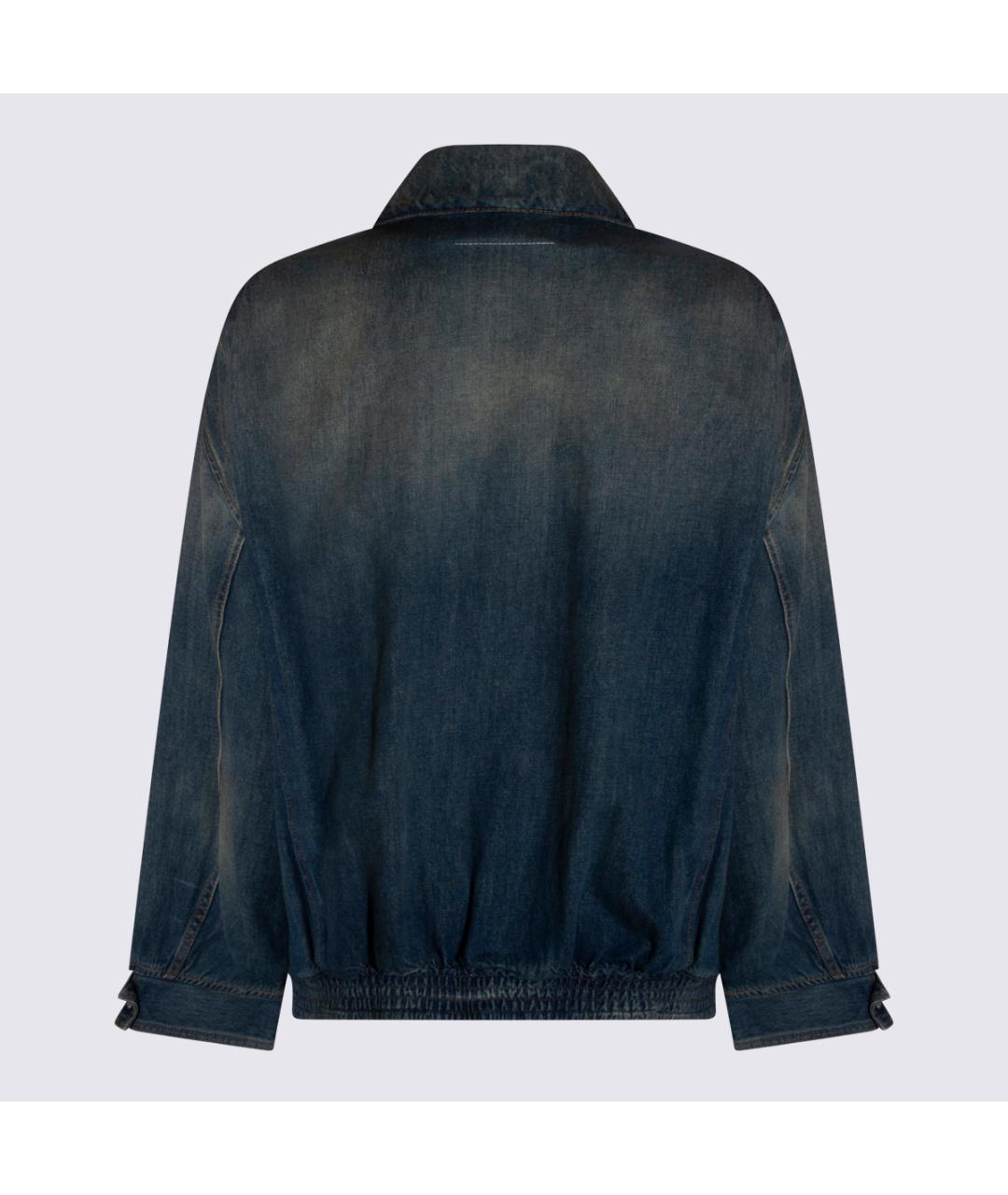 MM6 MAISON MARGIELA Темно-синяя хлопковая куртка, фото 2