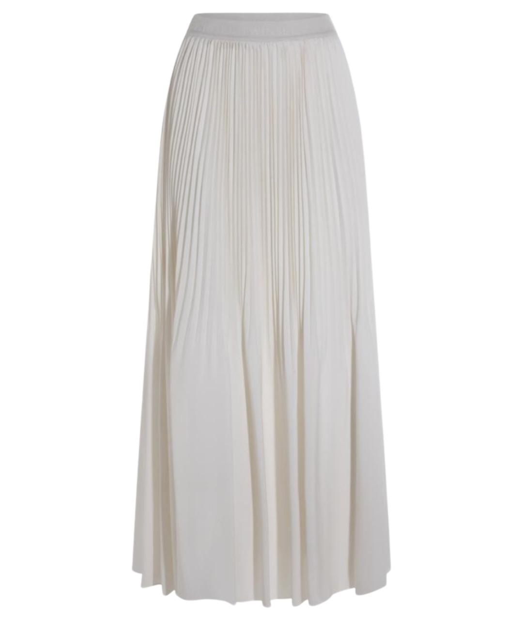 TWIN-SET Белые полиэстеровые прямые брюки, фото 1