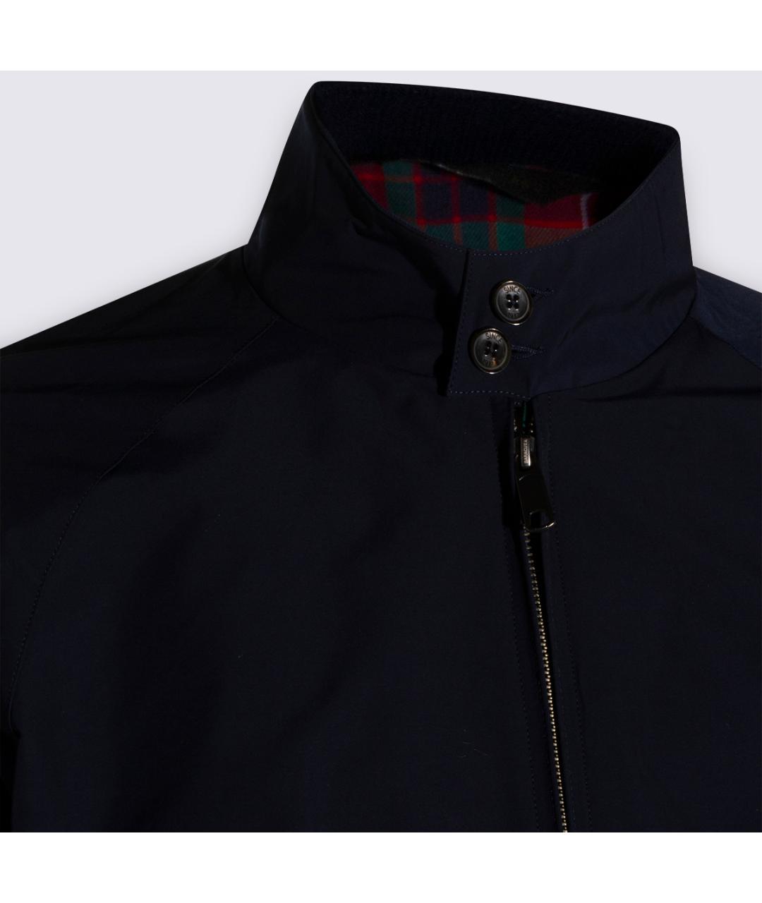 BARACUTA Темно-синяя полиэстеровая куртка, фото 4