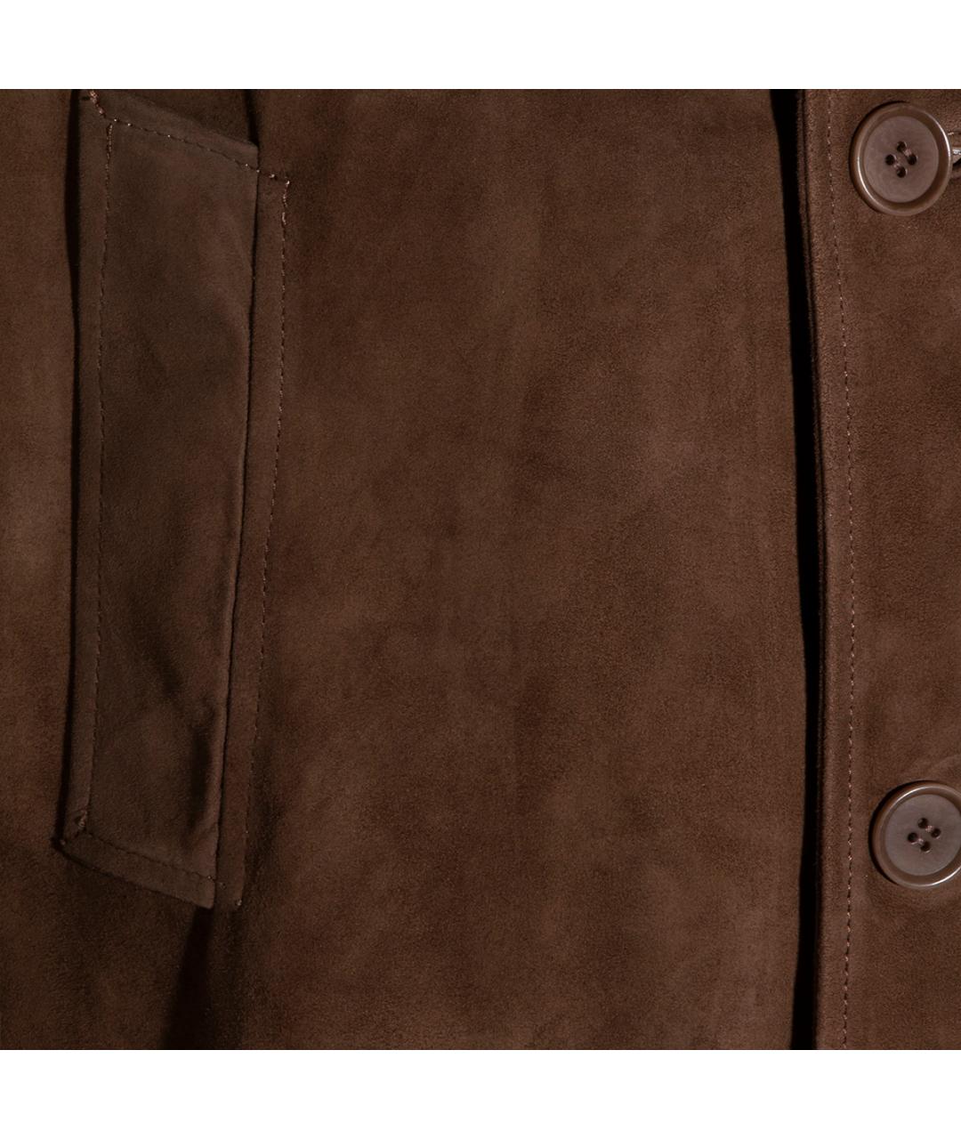SANTORO Коричневая замшевая куртка, фото 3
