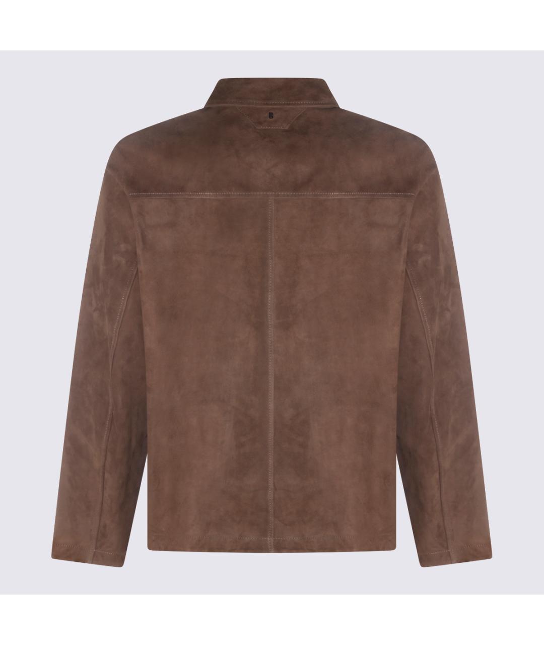 SANTORO Коричневая замшевая куртка, фото 2