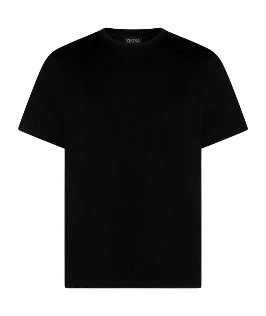 ZEGNA Черная хлопковая футболка, фото 1