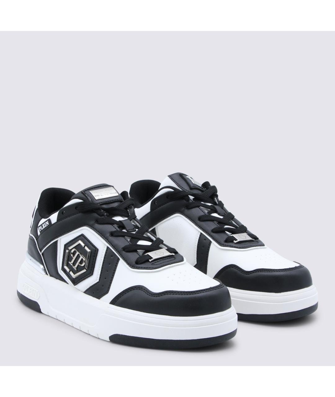 PHILIPP PLEIN Мульти кожаные низкие кроссовки / кеды, фото 2