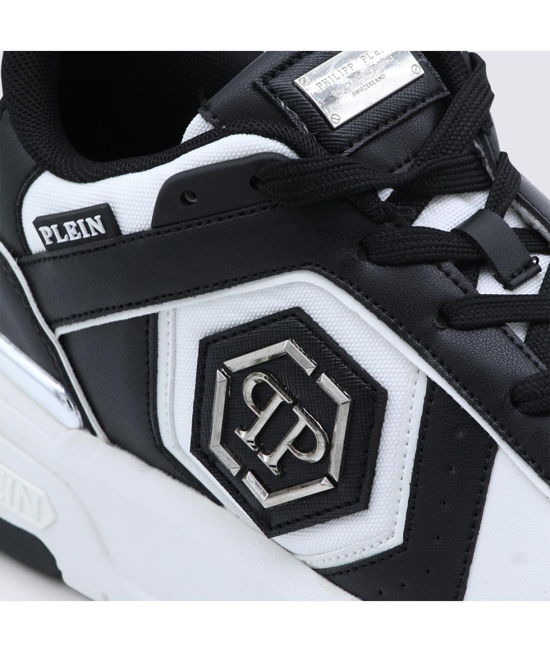 PHILIPP PLEIN Мульти кожаные низкие кроссовки / кеды, фото 4