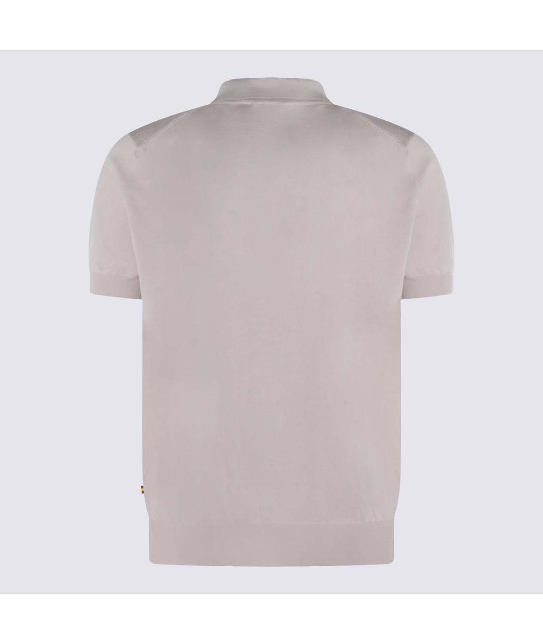 K-WAY Бежевое хлопковое поло с коротким рукавом, фото 2