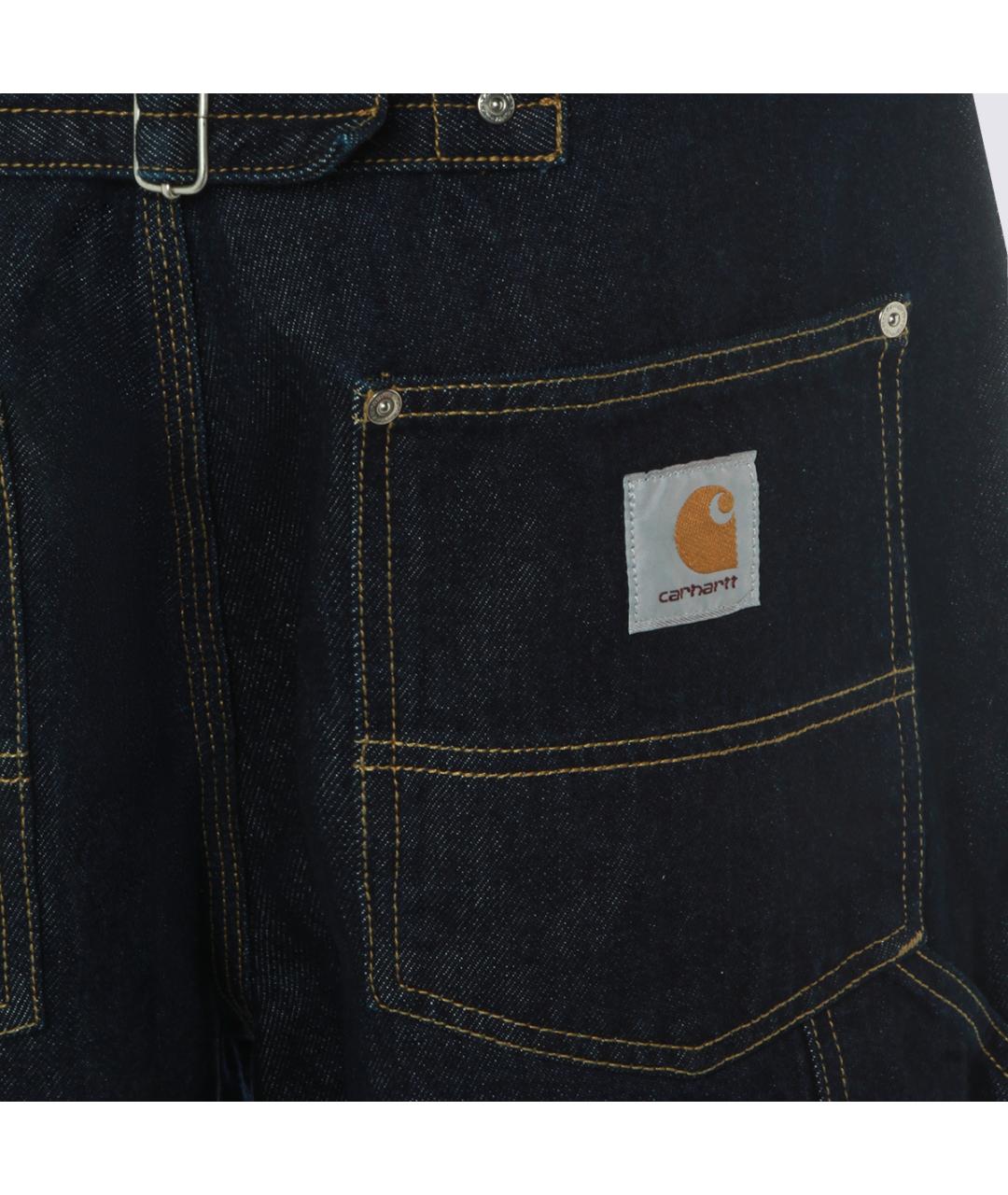 CARHARTT WIP Синие хлопковые прямые джинсы, фото 4