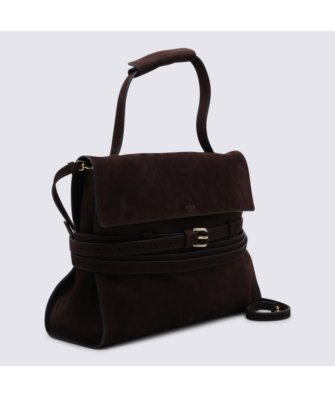 MOSCHINO Коричневая замшевая сумка тоут, фото 2