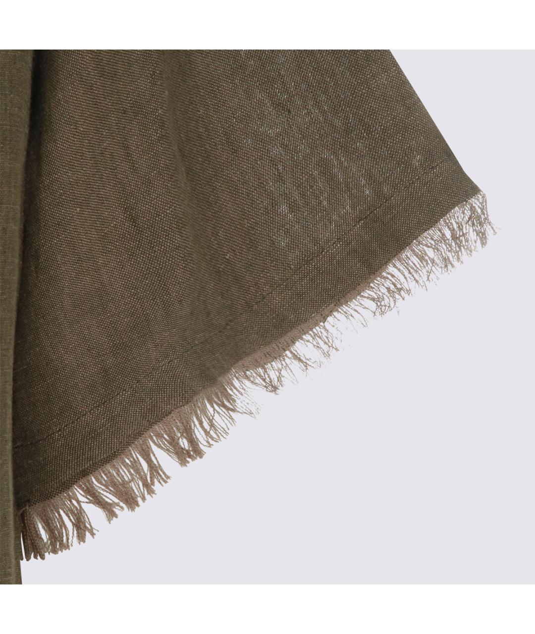 ANTONELLI FIRENZE Коричневая льняная рубашка, фото 4