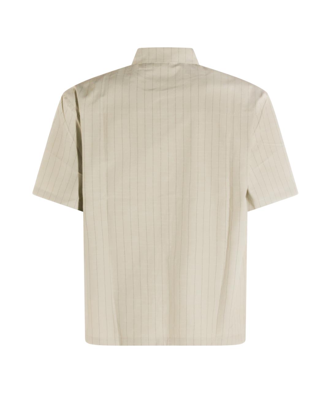 DAILY PAPER Бежевая хлопковая кэжуал рубашка, фото 2