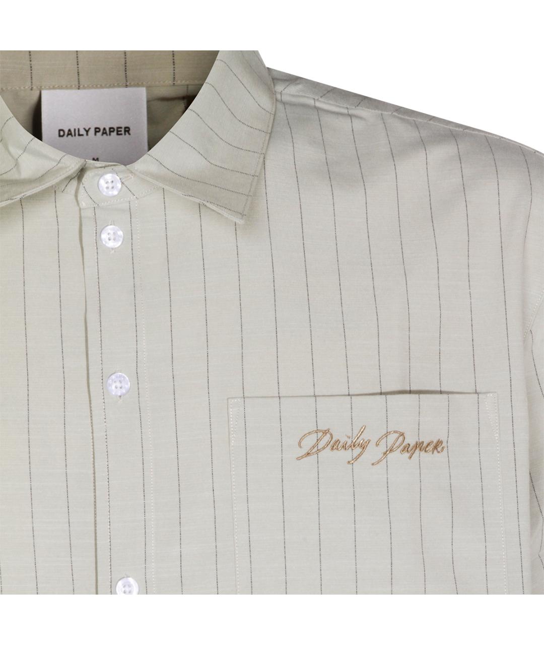 DAILY PAPER Бежевая хлопковая кэжуал рубашка, фото 3