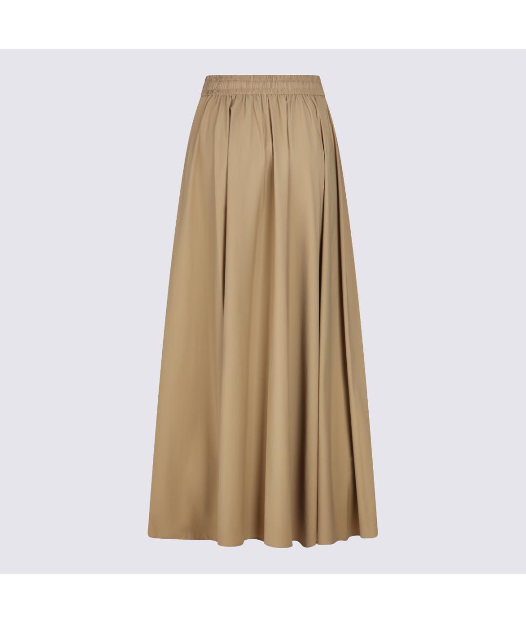 HERNO Коричневая полиамидовая юбка макси, фото 2