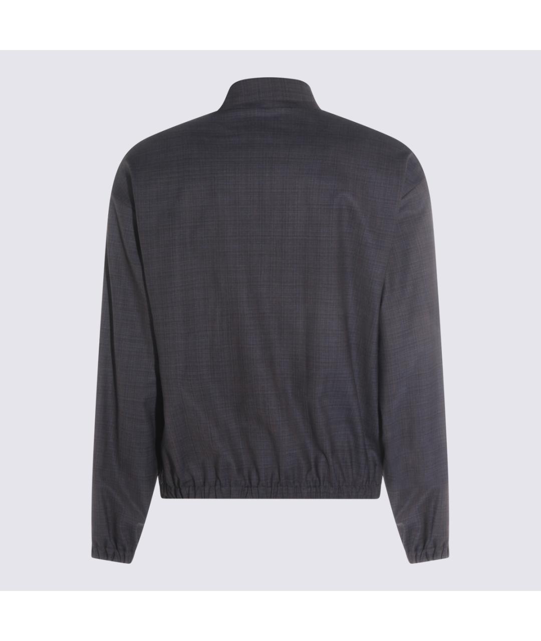 MOSCHINO Серая полиэстеровая куртка, фото 2