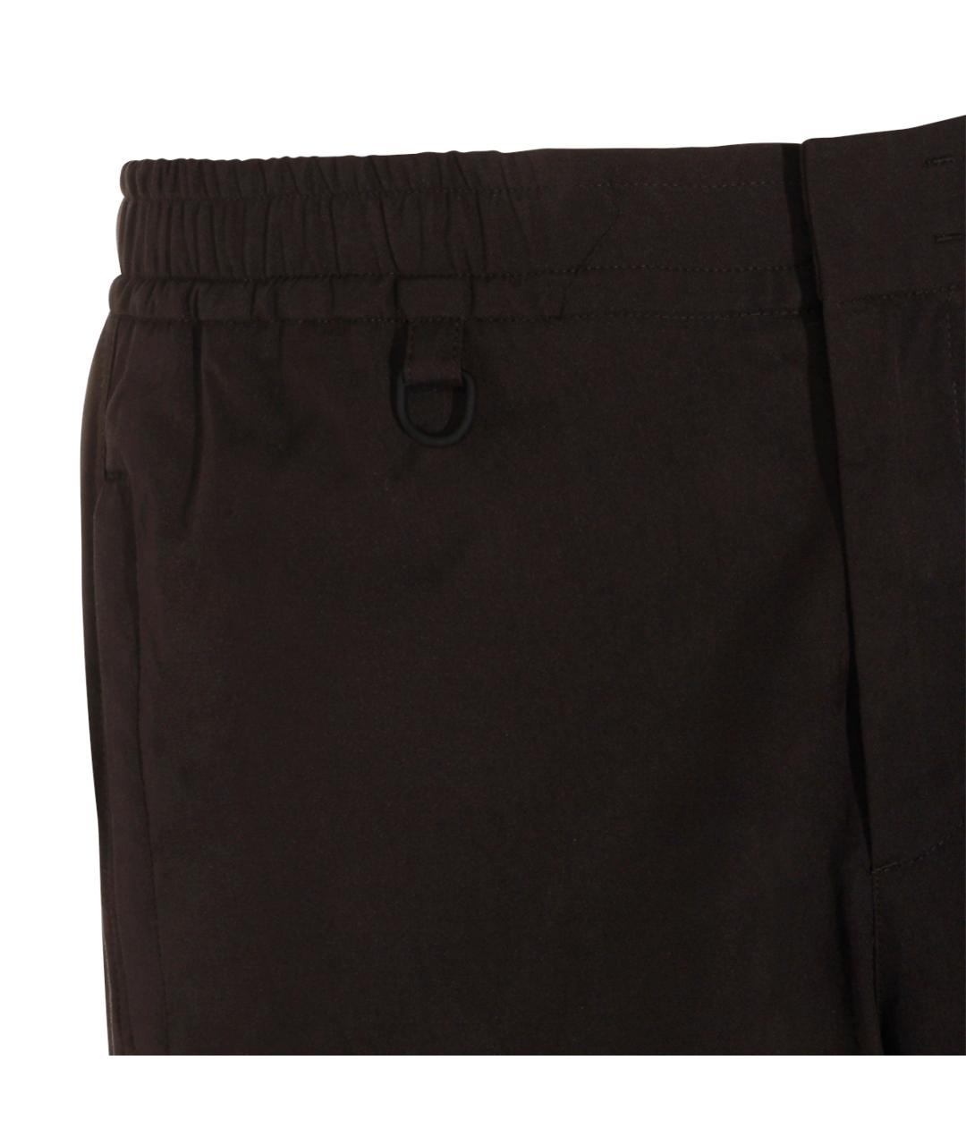 LAMINAR Черные хлопковые повседневные брюки, фото 3