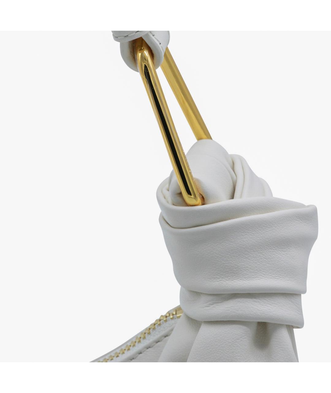 COCCINELLE Белая кожаная сумка через плечо, фото 4